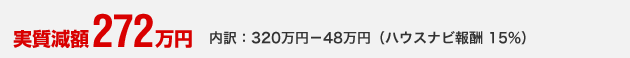実質減額272万円